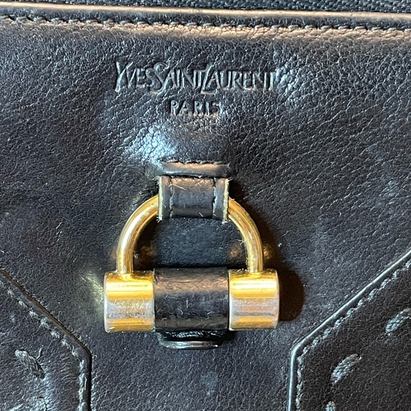 Yves St. Laurent black leather zip around wallet - Picture 2 of 12